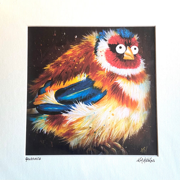 'Goldfinch' signed & mounted print