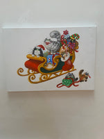 'Santa's Little Helpers' painting