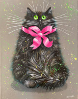 'Pink Bow' painting
