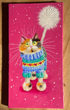 'Cosyknit Kitty' painting