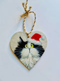 Fluffy Santa Tux - ornament