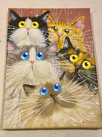 'Whiskers Galore' painting