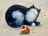 'Merry Christmouse' painting