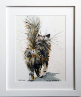 'Fluffy Bum' poster print - Kim Haskins Art - 2