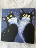 'Tux Twins' painting